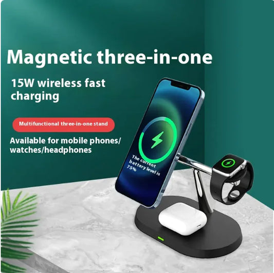 Liam Gadgets Magna Charge 3-in-1 Wireless Charging Hub